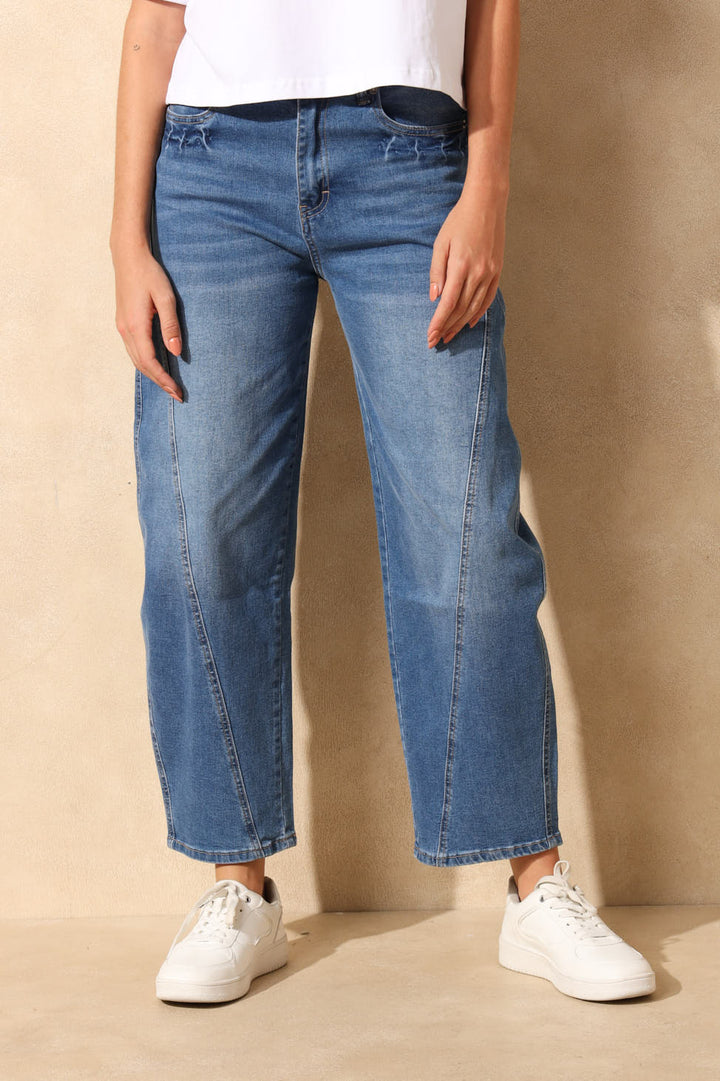 Ladies Baloon Fit Denim - Indigo