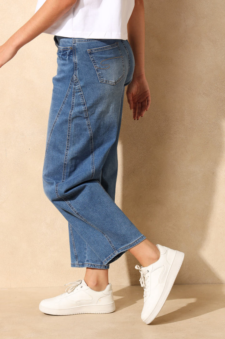 Ladies Baloon Fit Denim - Indigo