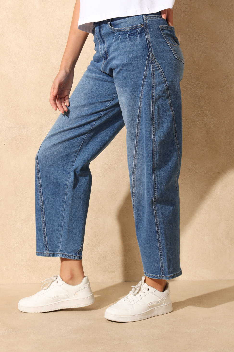 Ladies Baloon Fit Denim - Indigo