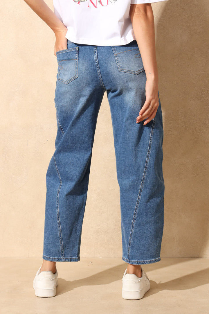 Ladies Baloon Fit Denim - Indigo