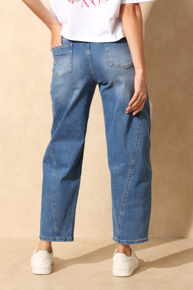 Ladies Baloon Fit Denim - Indigo