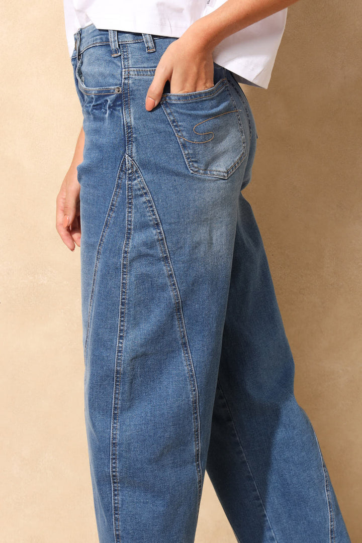 Ladies Baloon Fit Denim - Indigo