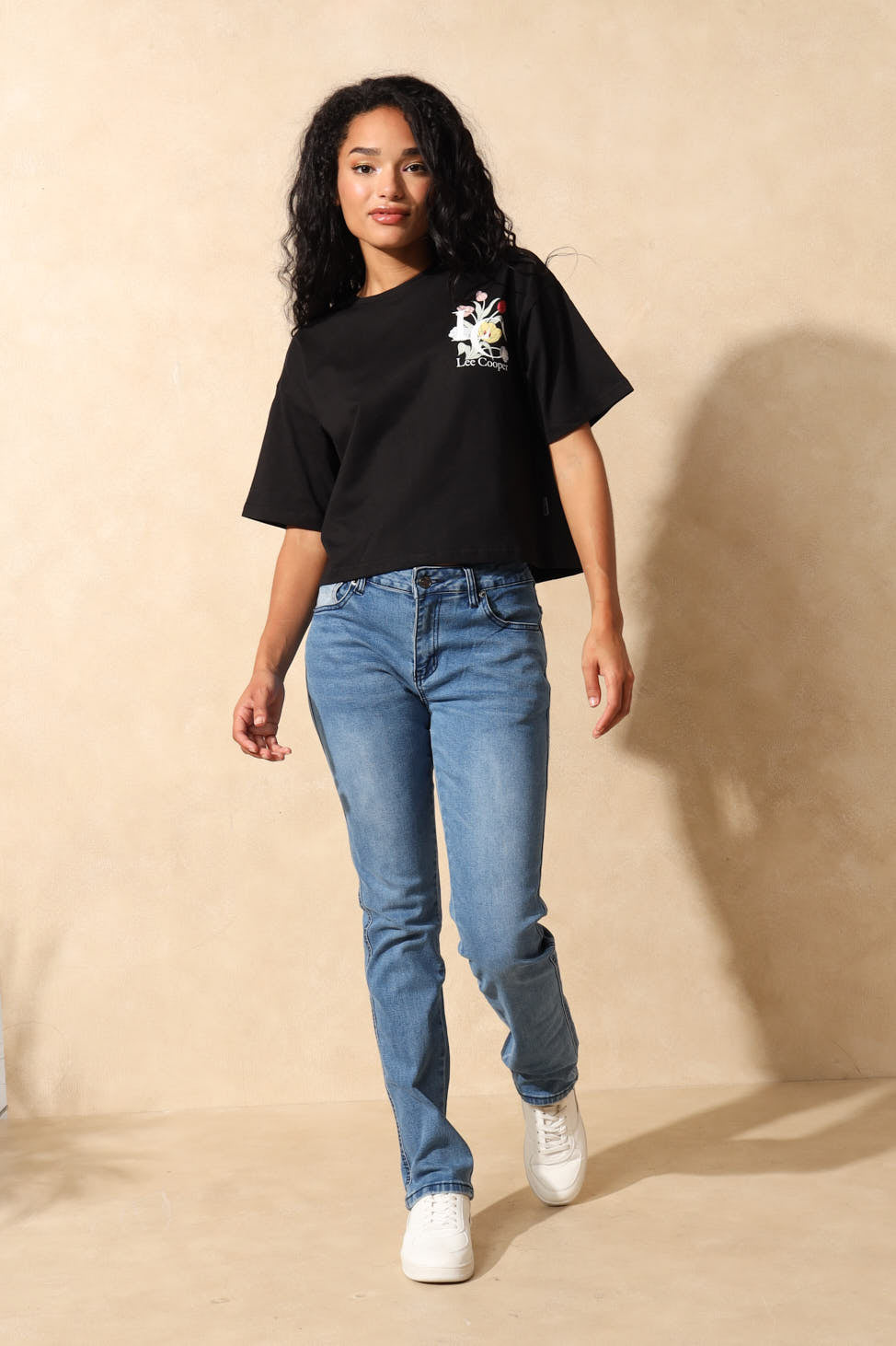 Cropped T-Shirt - Black