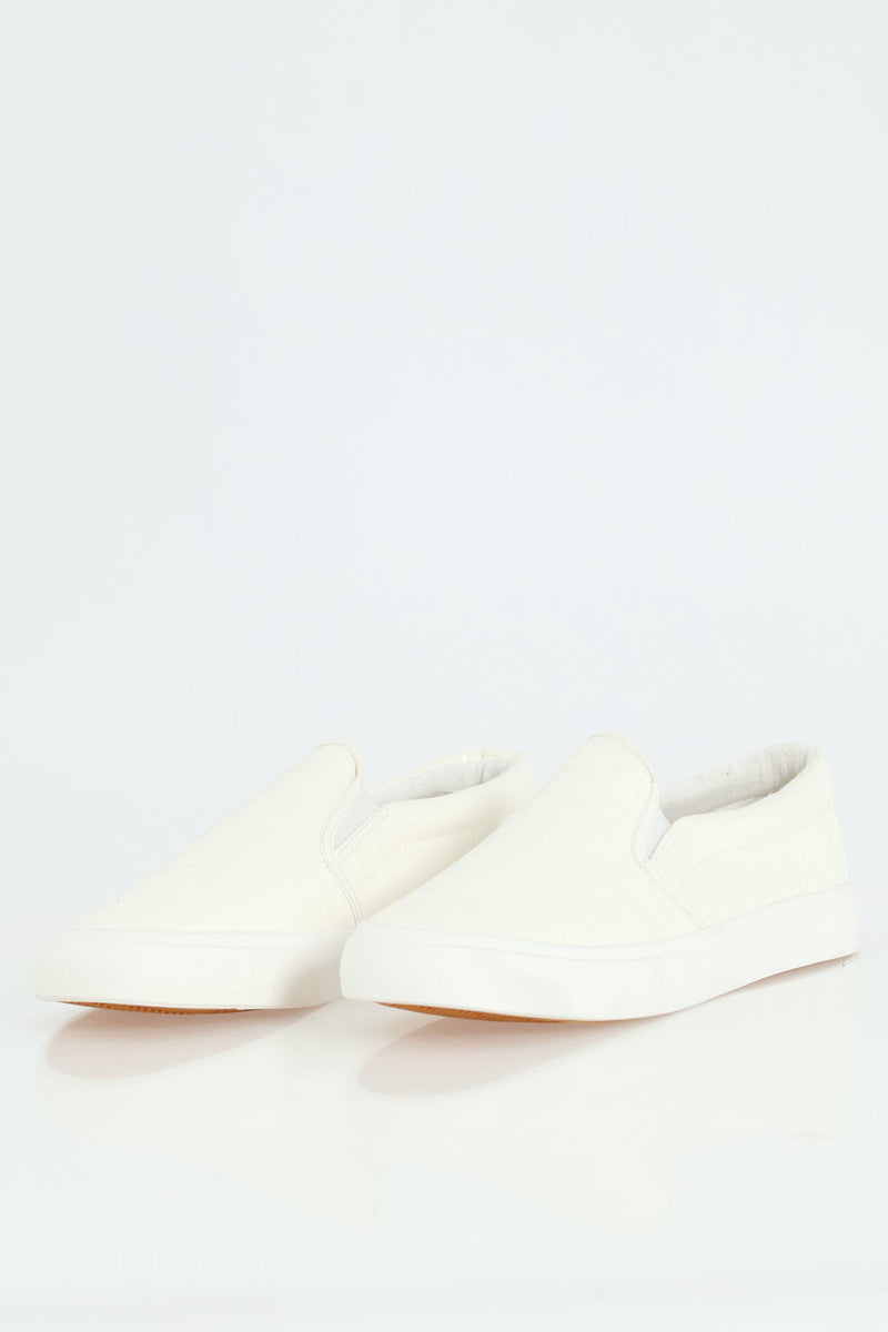 Slip On Mono Street Sneaker - White