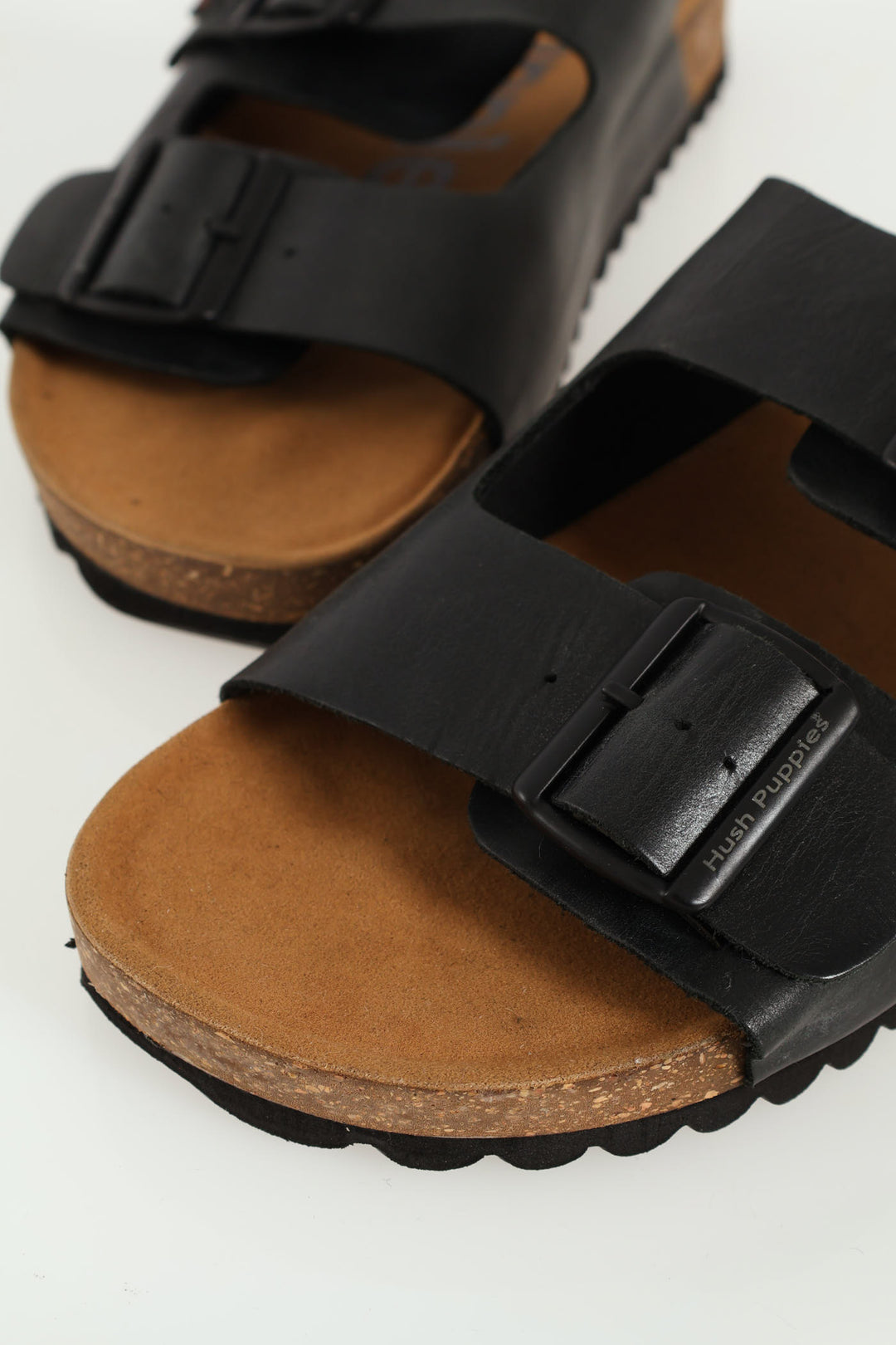 Slammer Double Strap Mule Sandal - Black/Brown
