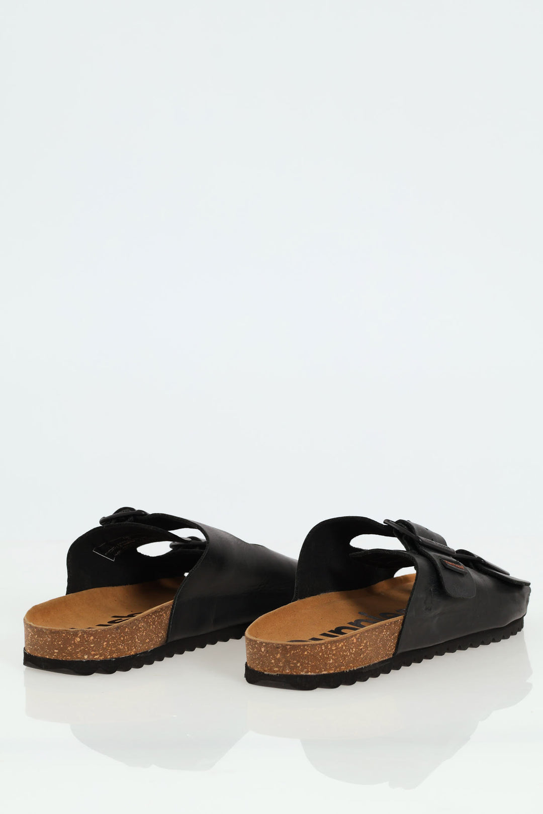 Slammer Double Strap Mule Sandal - Black/Brown