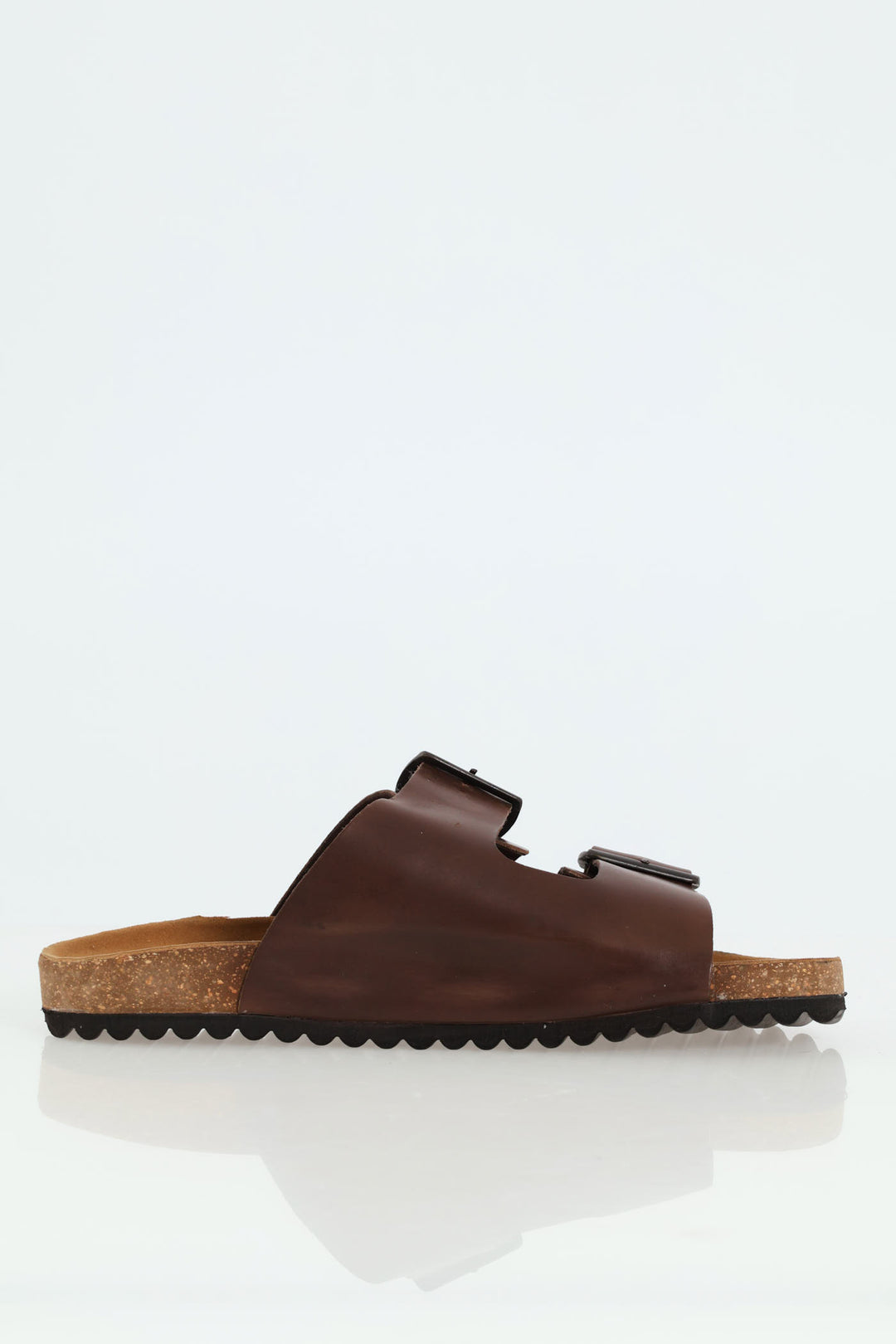 Slammer Double Strap Mule Sandal - Brown
