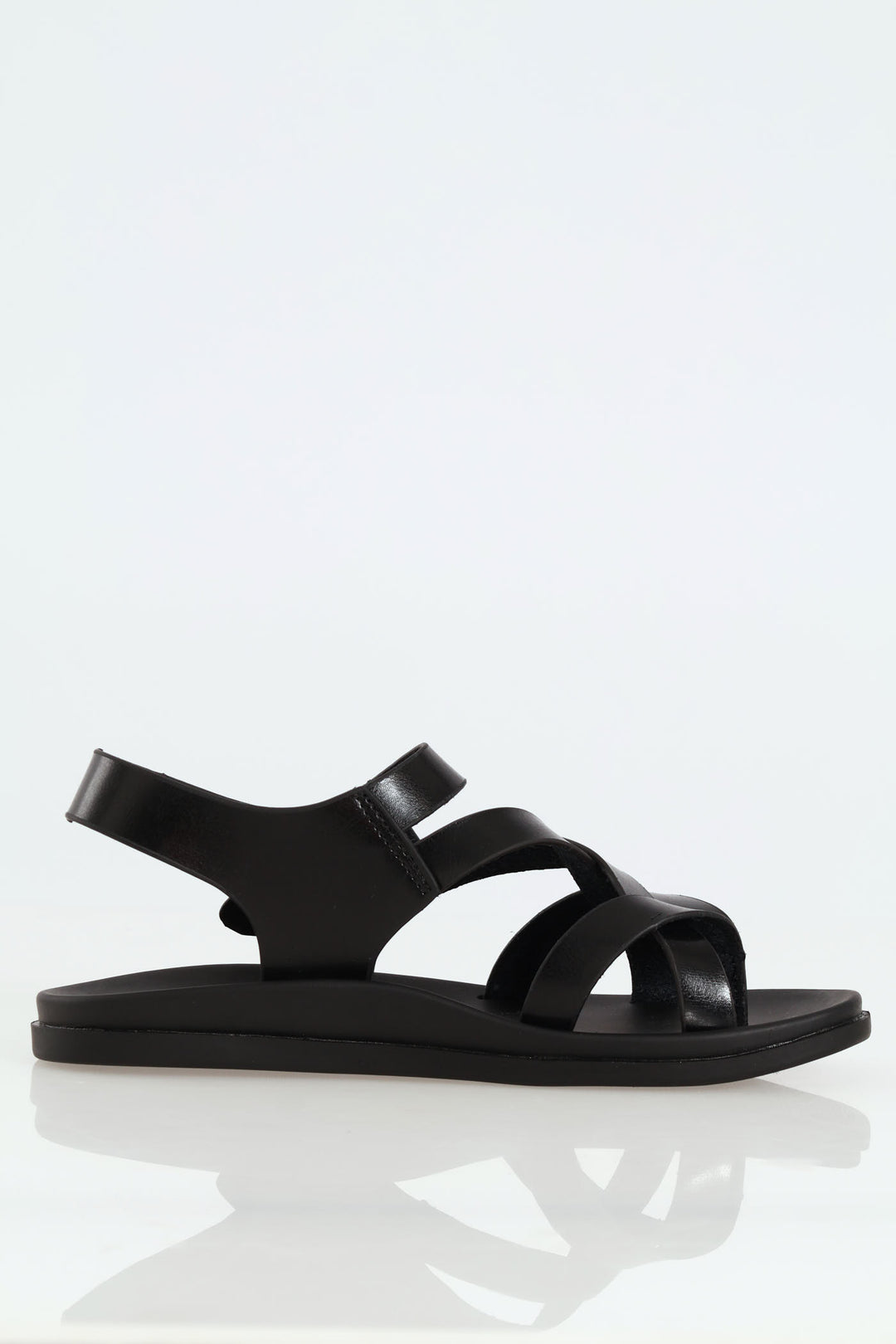 Back Strap Sandals - Black