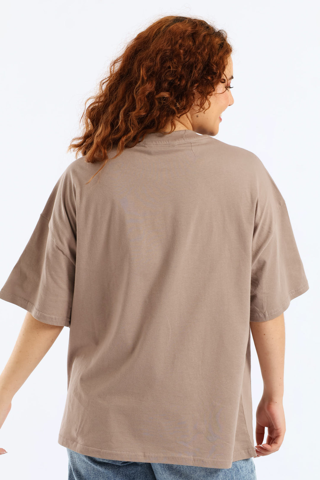 Oversized Matcha Tee - Taupe