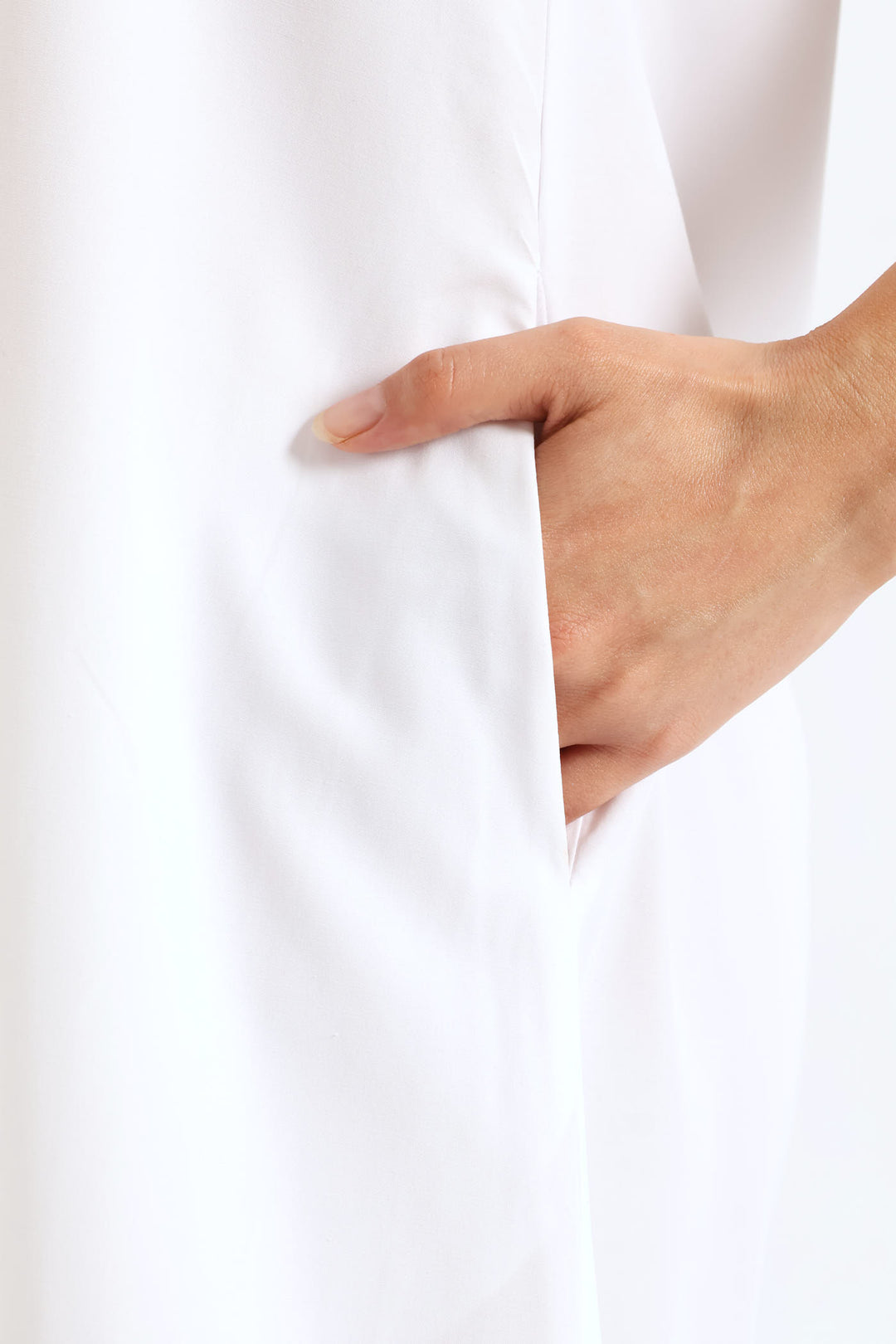 Strappy Drop Bubble Hem Slip Midi Dress - White