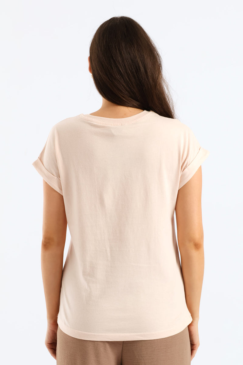 Flower Market Muscle Tee - Blush