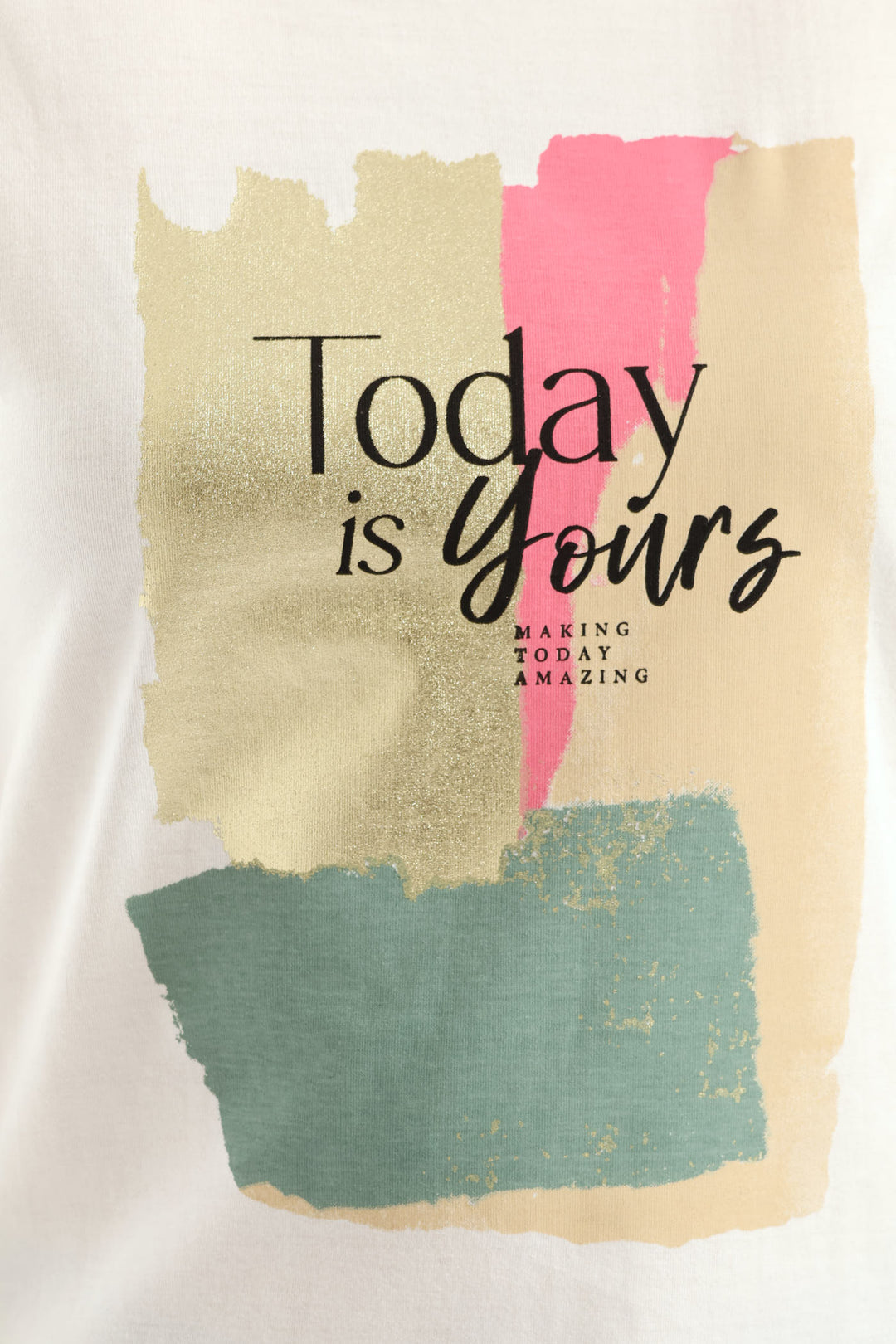 Today Is Yours Brushstroke Tee - Cream
