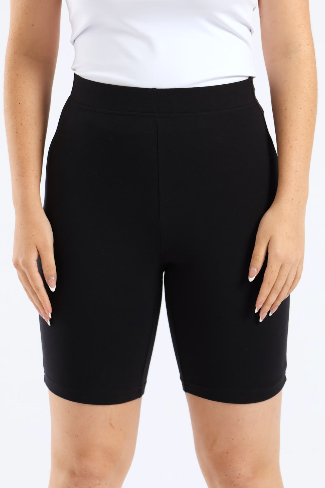 Mid Thigh Cycle Short - Black