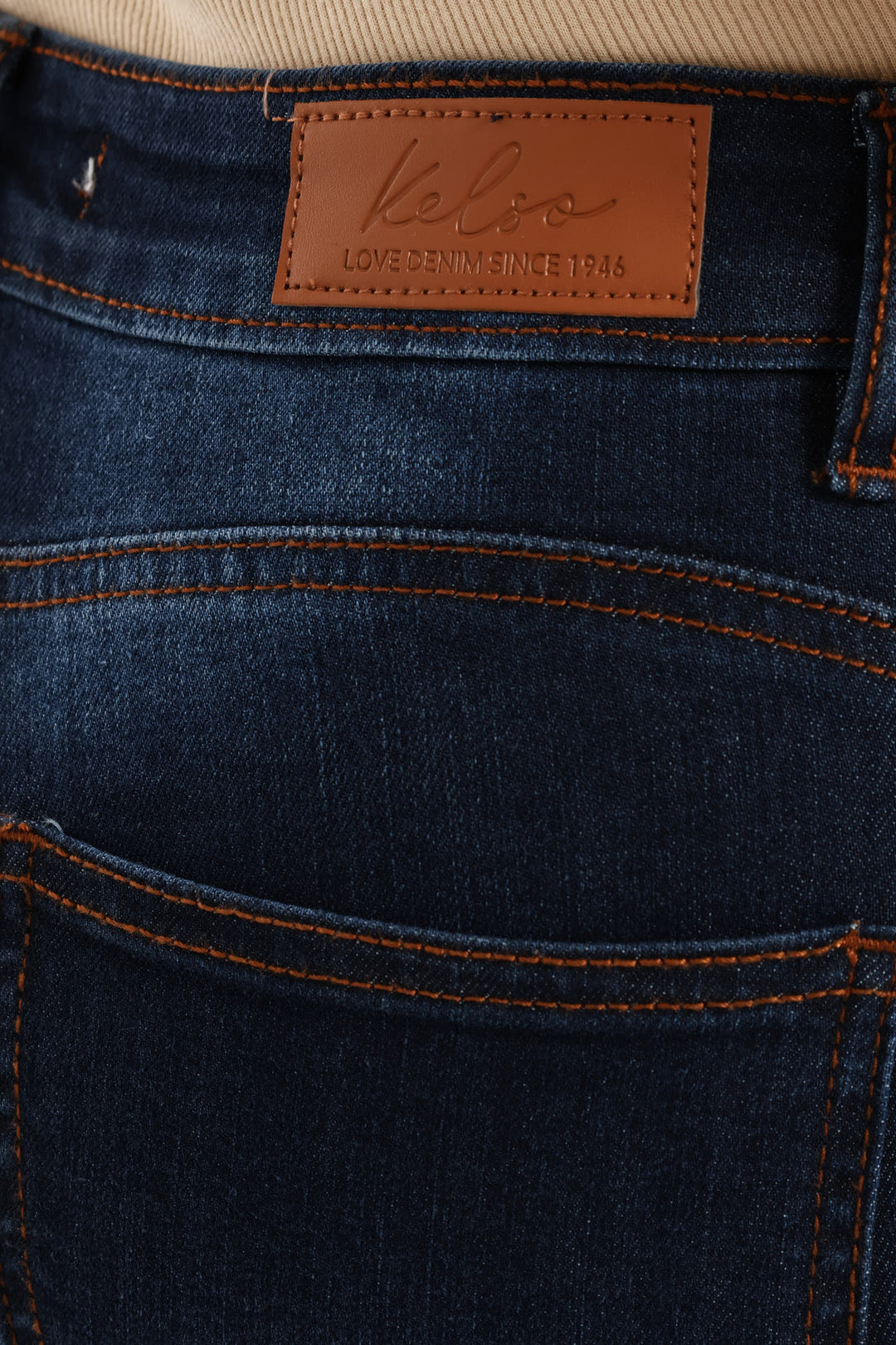 Classic Roll Hem Mid Thigh Supersoft Denim Short - Ink