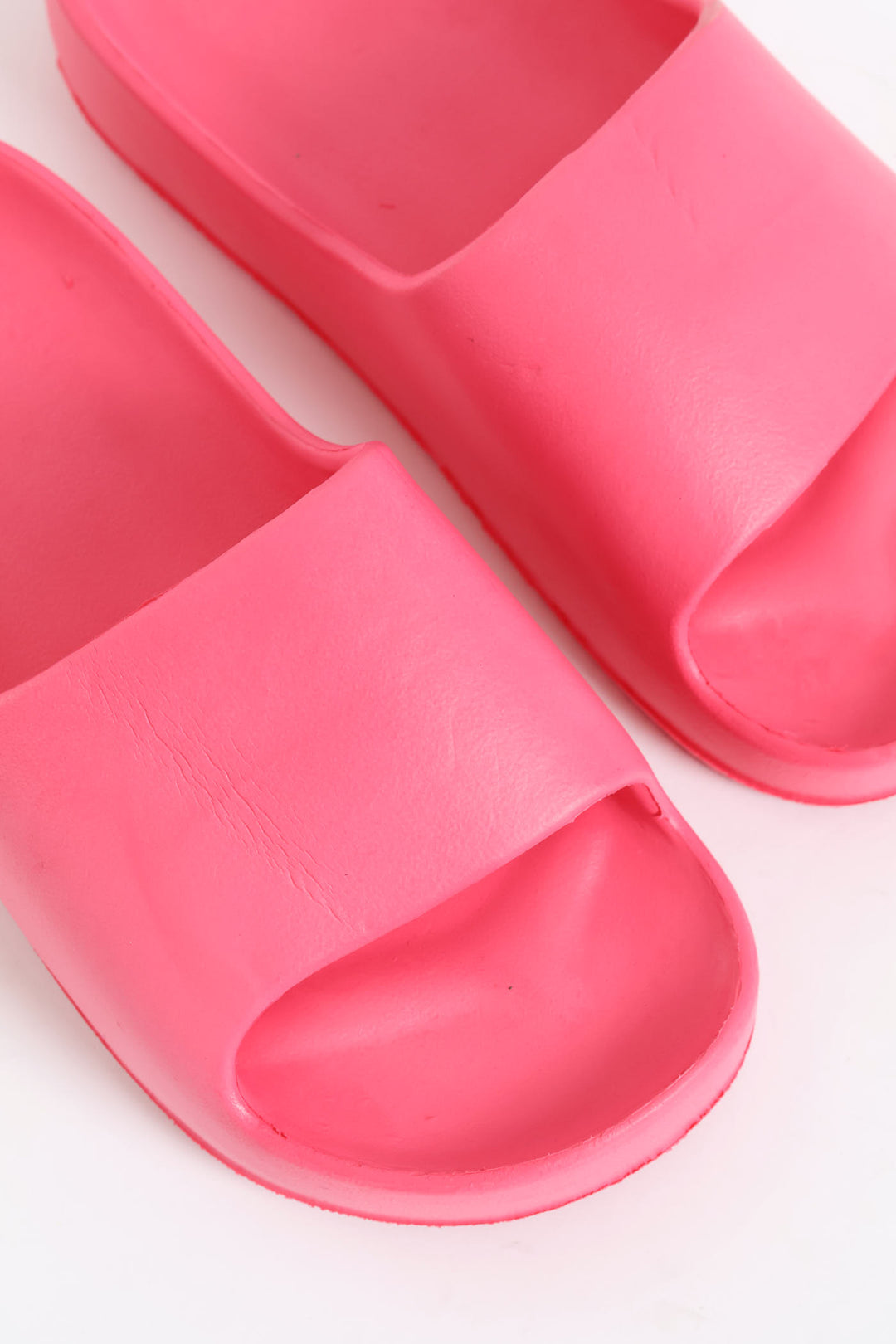 Girls Bow Moulded Slide Sandal - Cerise