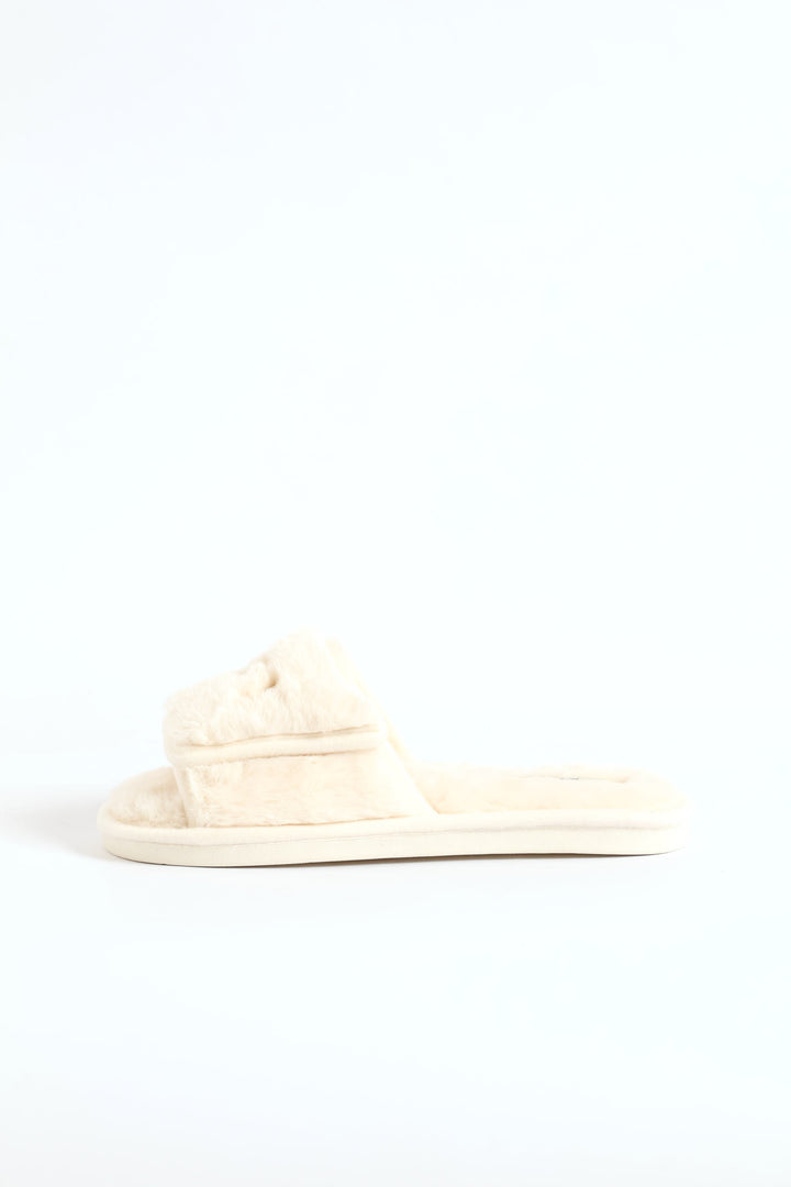 Cozy Single Band Slipper - Natural