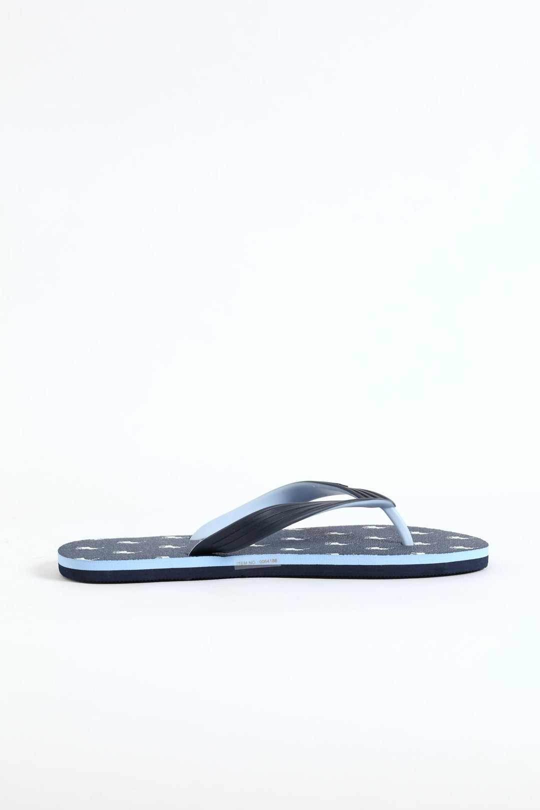 Monogram Flip Flop - Navy/White