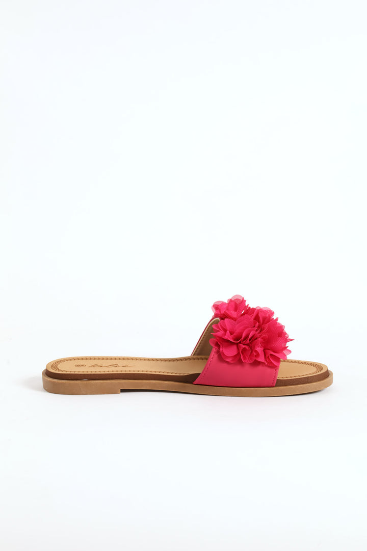 Floral Summer Sandal - Cerise