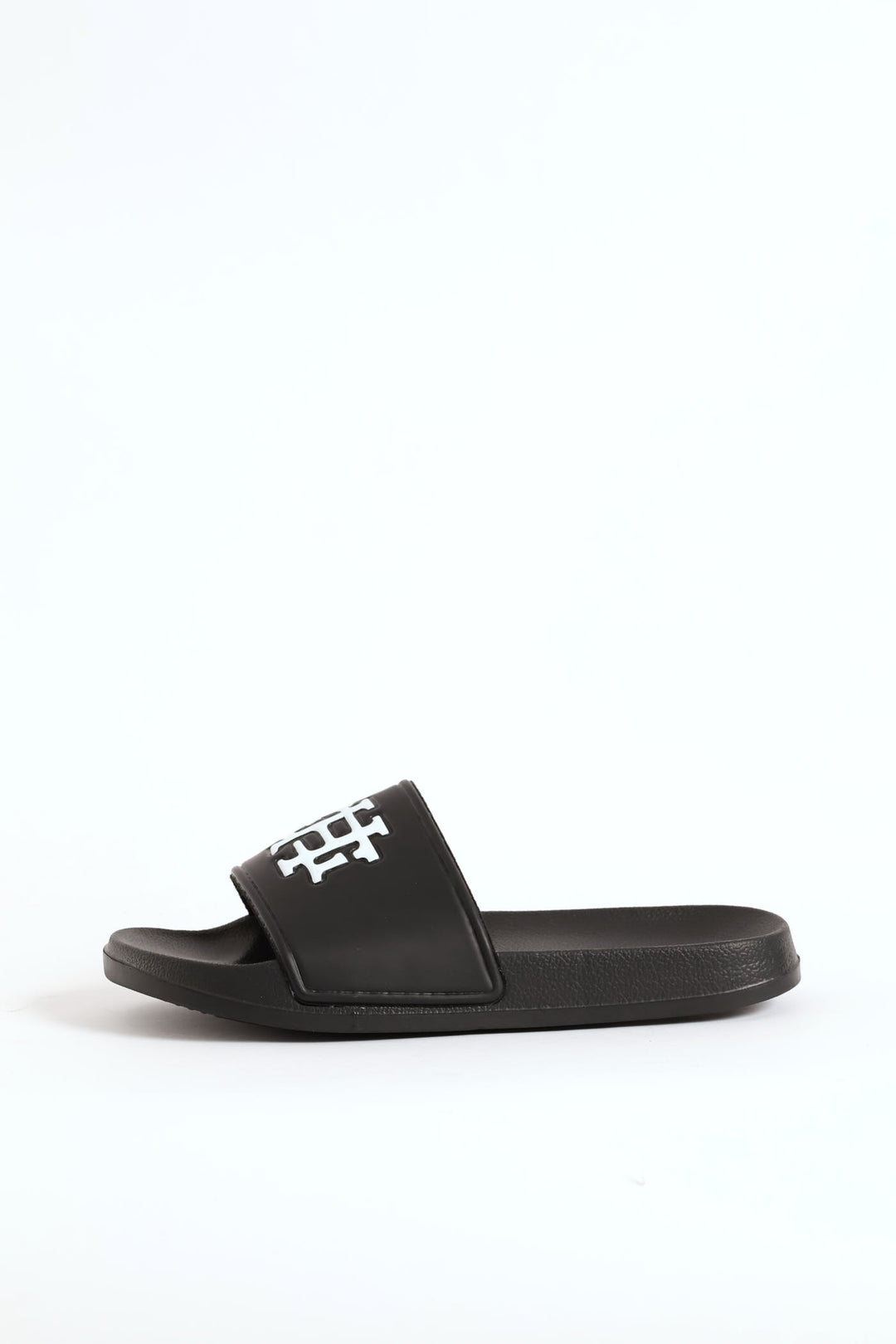 Embossed Brand On Upper Pool Slide - Black/White