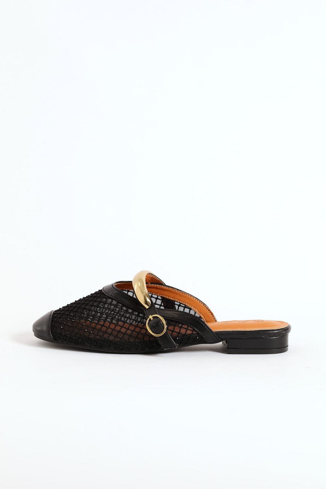 Gold Trim Detail Diamante Push In  - Black