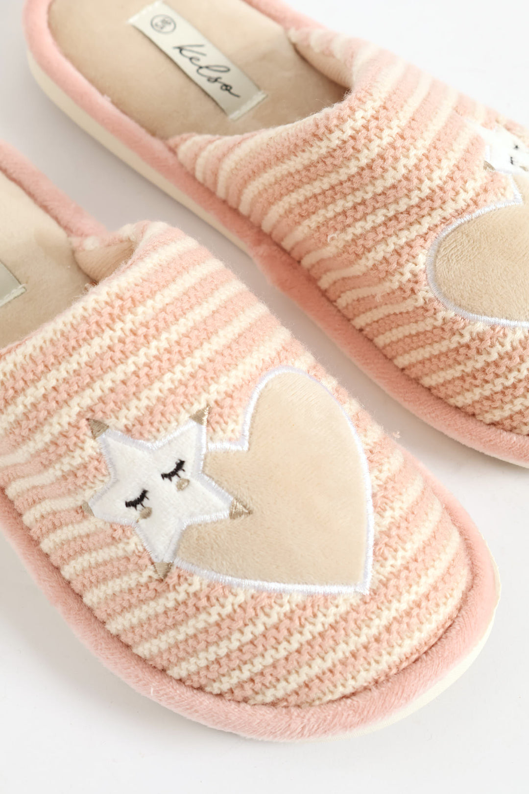 Heart & Star Slipper - Blush