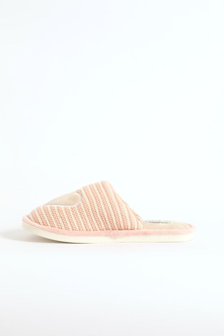 Heart & Star Slipper - Blush