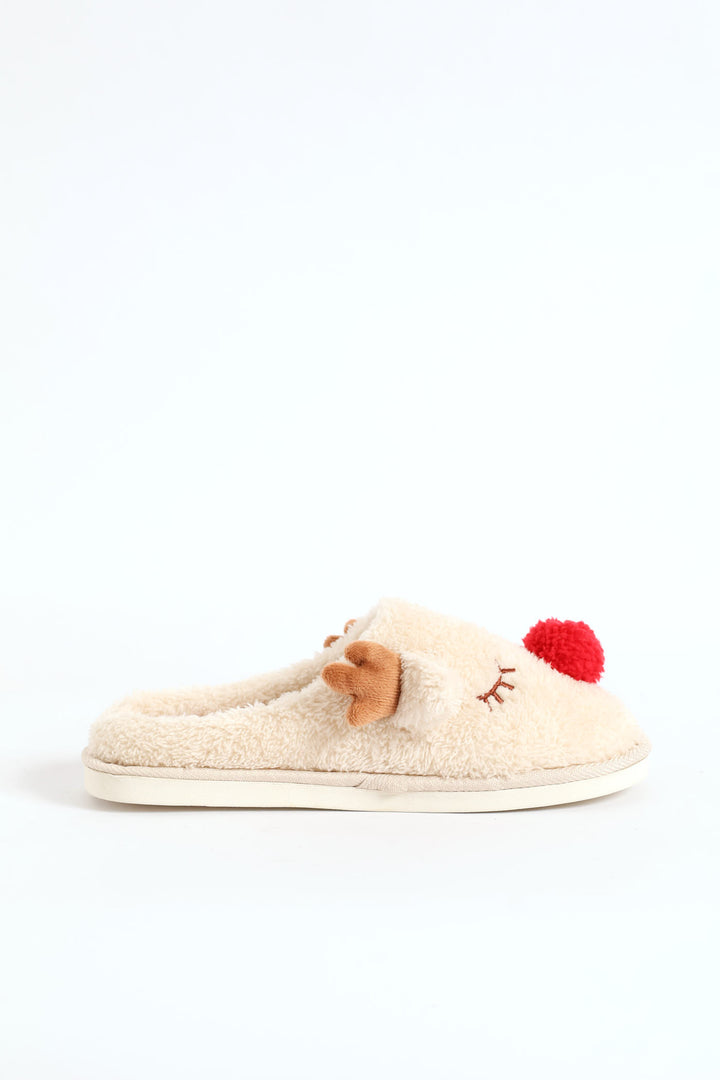 Reindeer Slipper - Natural