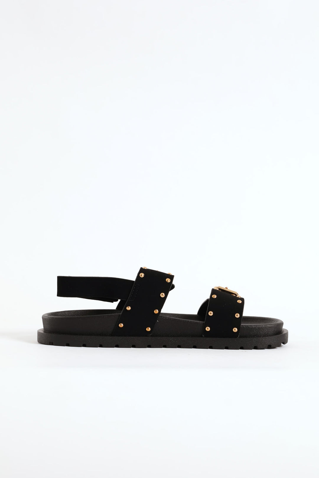 Girls Studded Chunky Sandal - Black