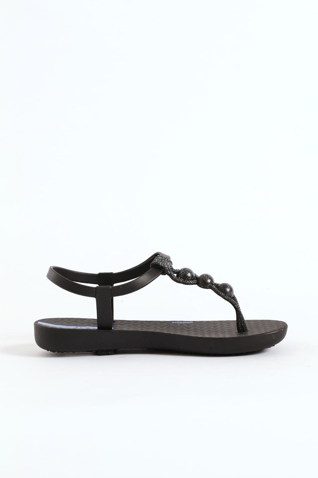 Girls Slingback Thong Sandal - Black