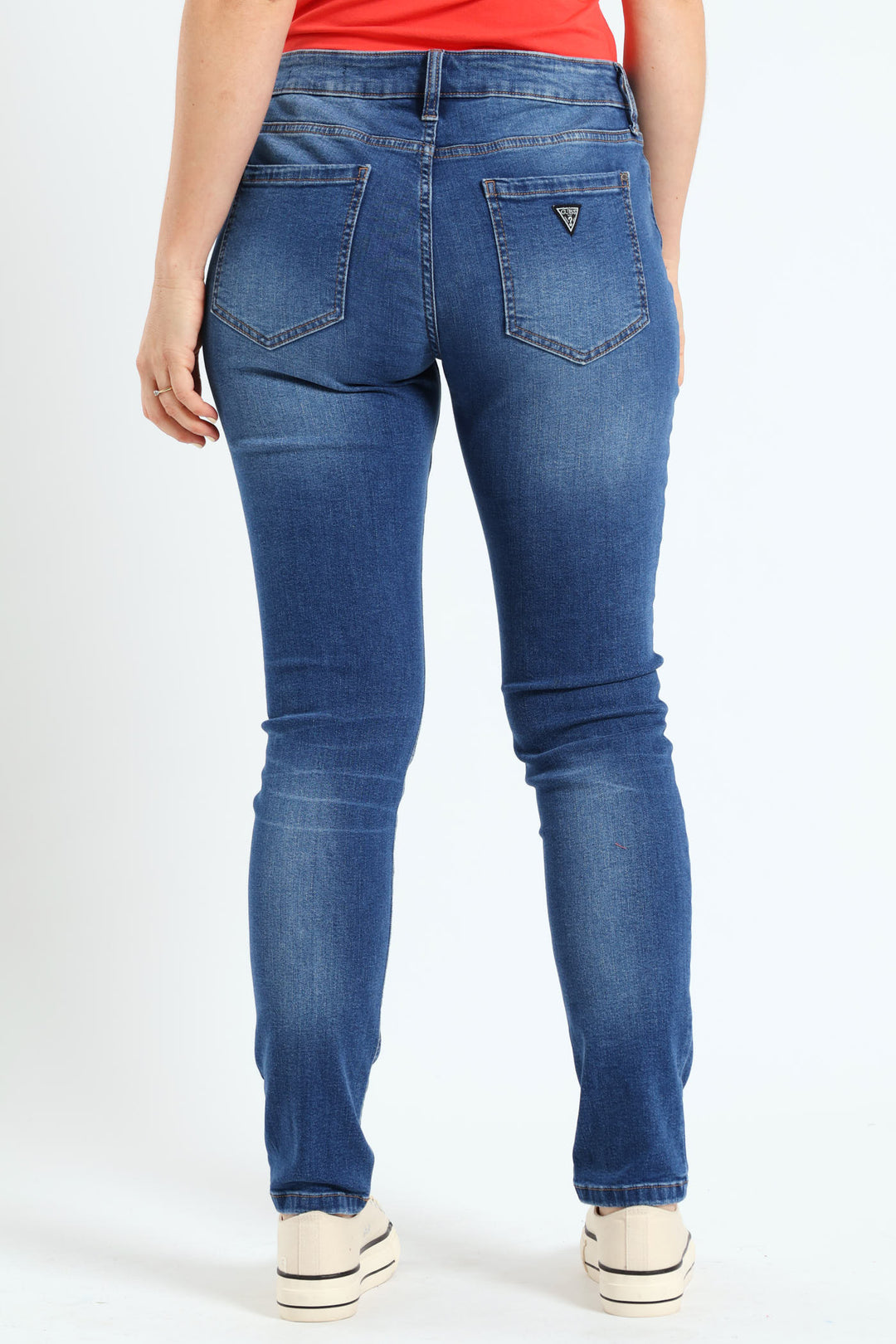 Power Skinny Low Rise Jeans - Med Wash