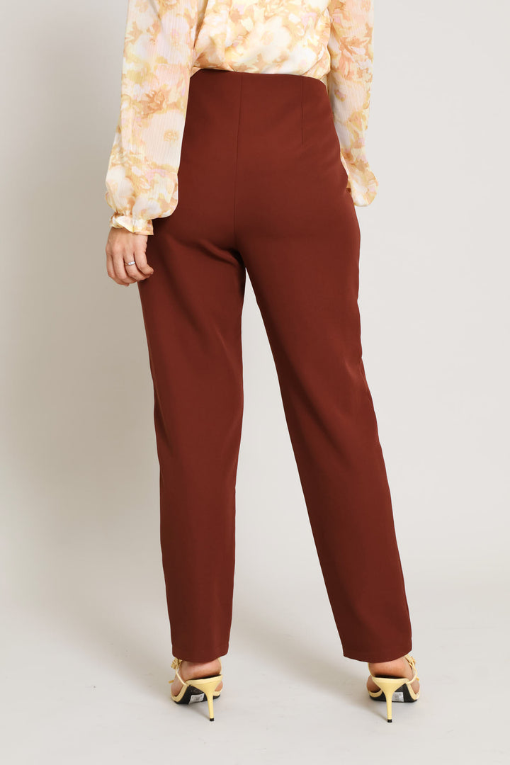 Darted Slim Leg Pant - Copper