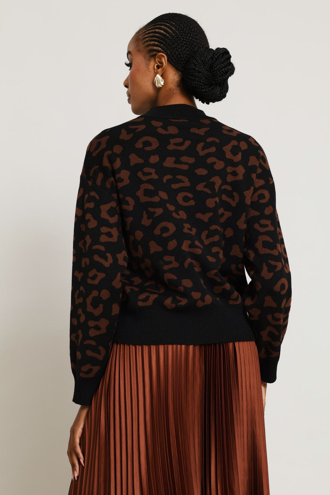 Animal Pullover - Black/Brown