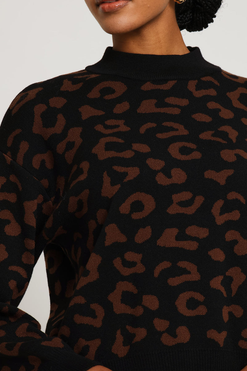 Animal Pullover - Black/Brown