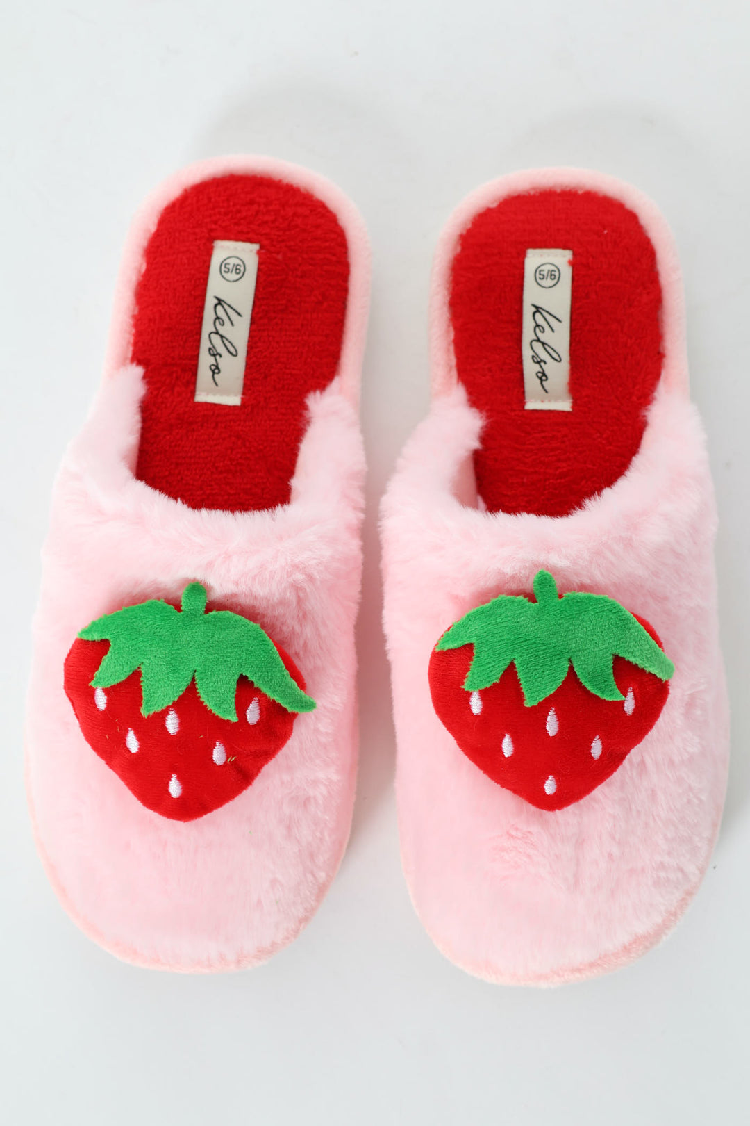 Strawberry Novelty Slipper - Pink