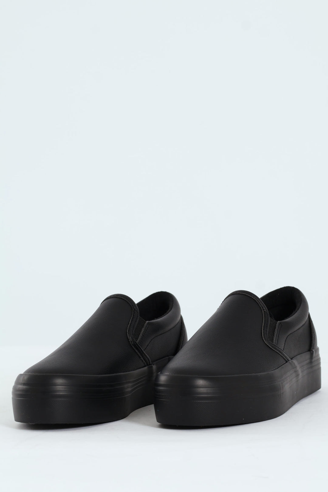 Plain Monoplatform Slip On Sneaker - Black