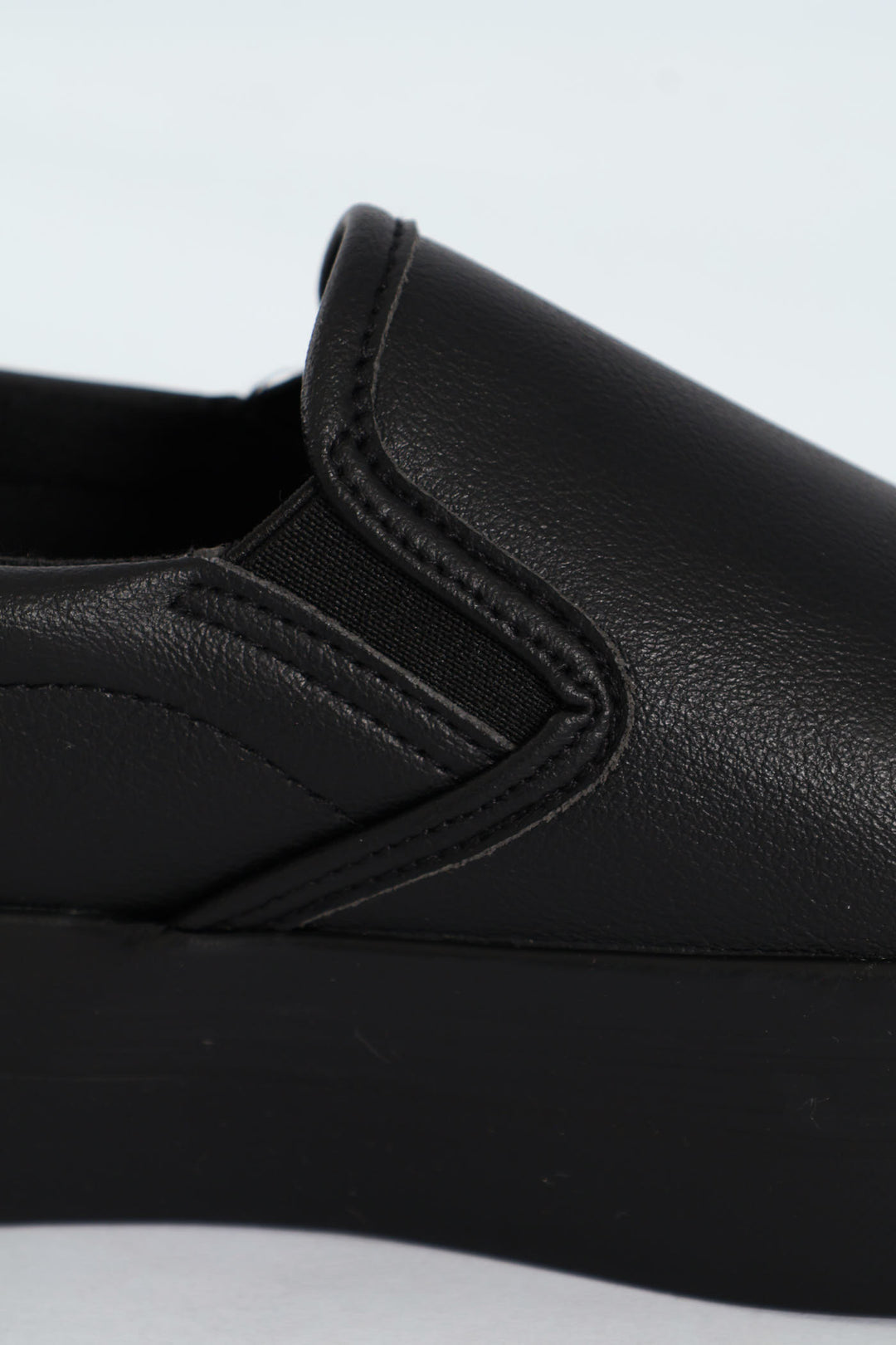 Plain Monoplatform Slip On Sneaker - Black