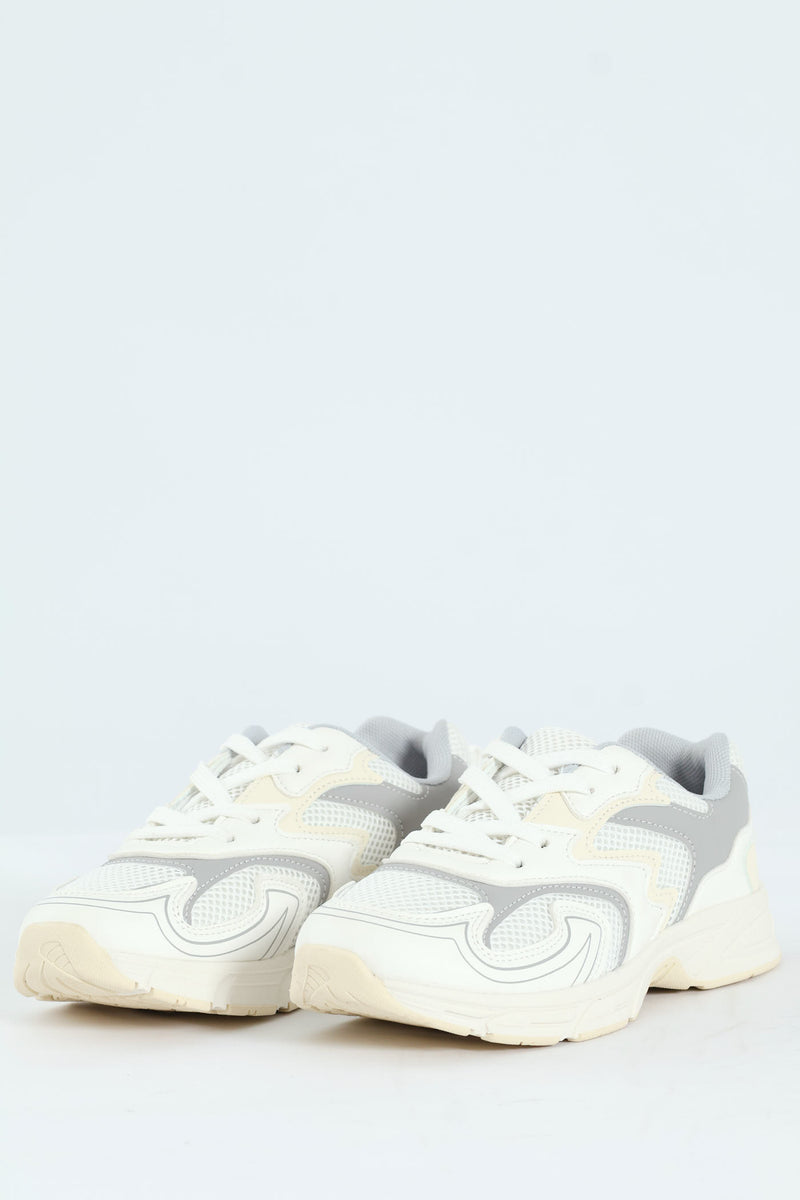 Boys Dad Trainer - White