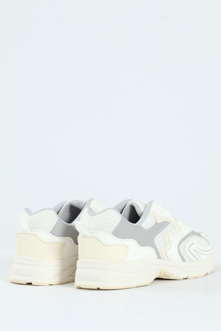 Boys Dad Trainer - White