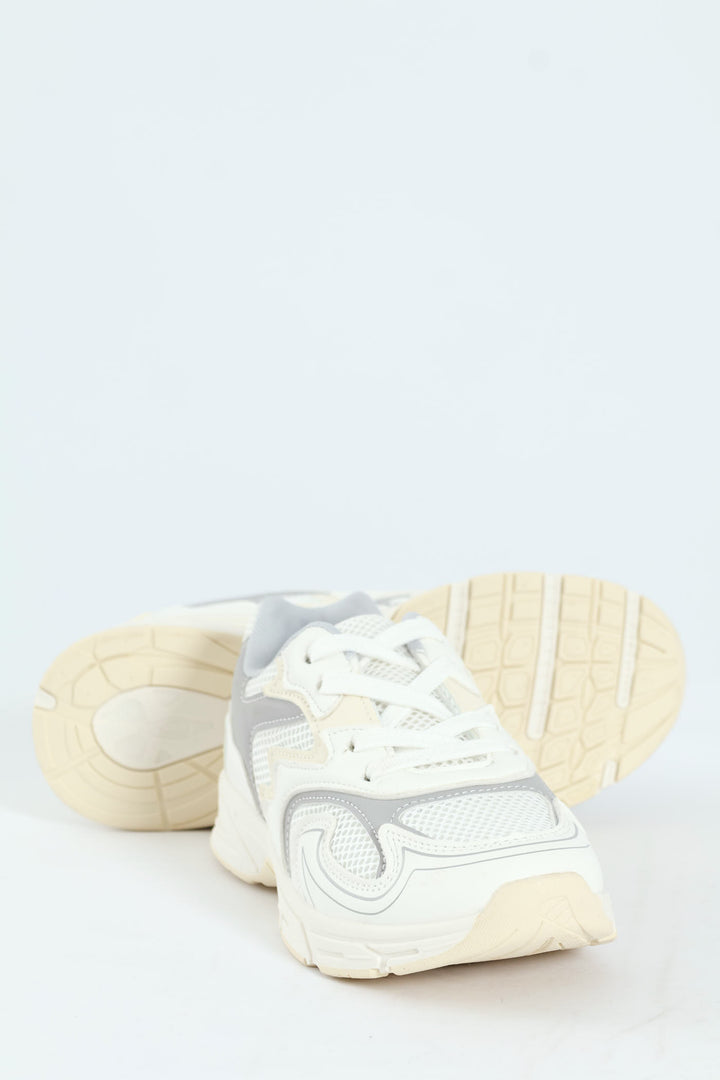 Boys Dad Trainer - White