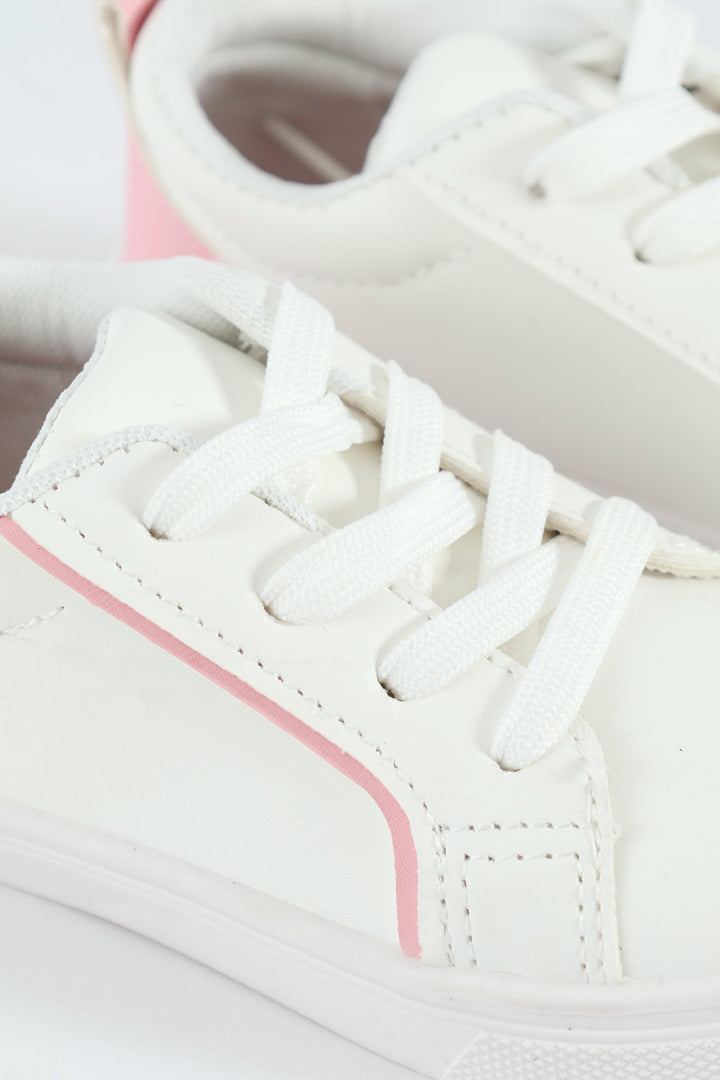 Pre-Girls Street Sneaker - White
