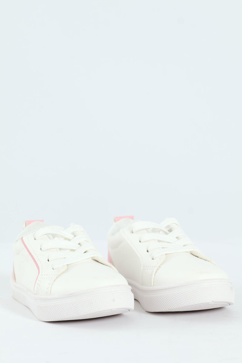 Pre-Girls Street Sneaker - White