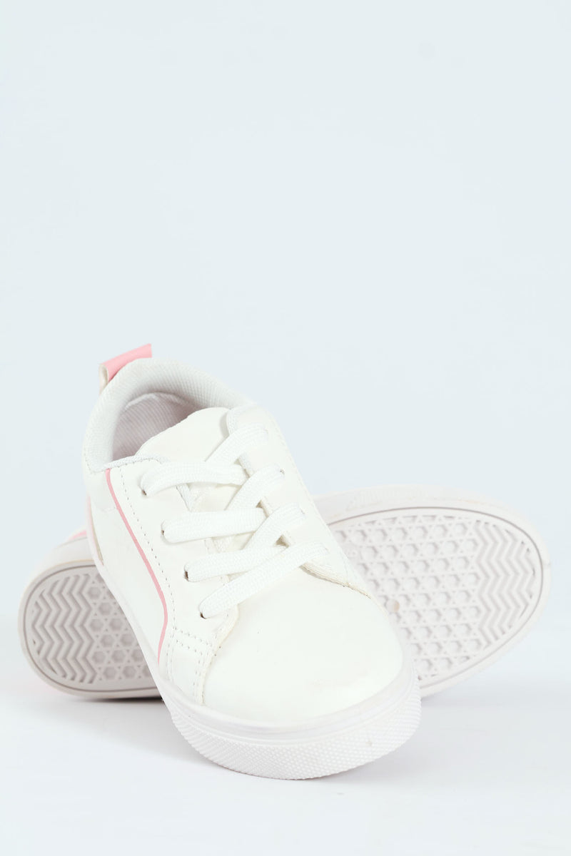 Pre-Girls Street Sneaker - White