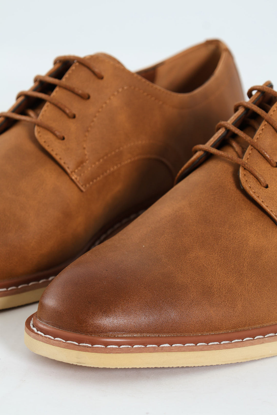 Smart Casual Lace Up Derby - Tan