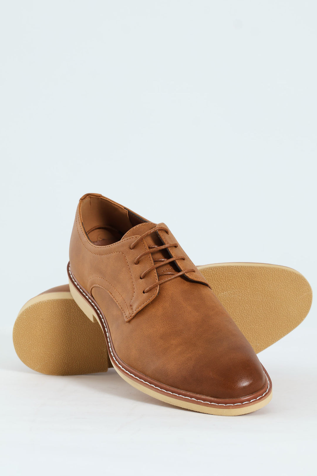Smart Casual Lace Up Derby - Tan