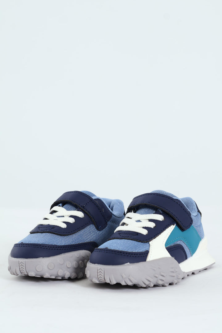 Pre-Boys Retro Sneaker - Blue