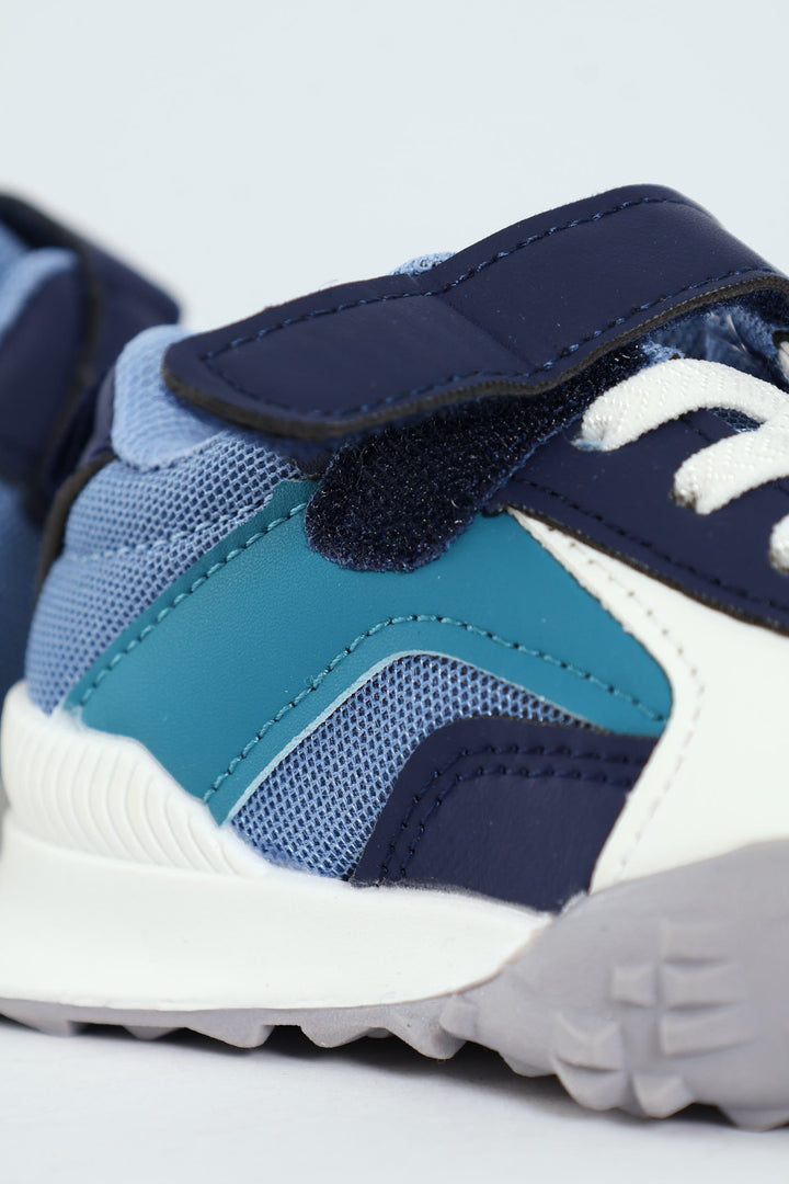 Pre-Boys Retro Sneaker - Blue