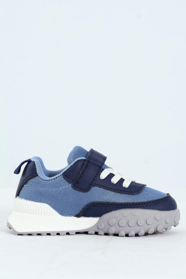 Pre-Boys Retro Sneaker - Blue