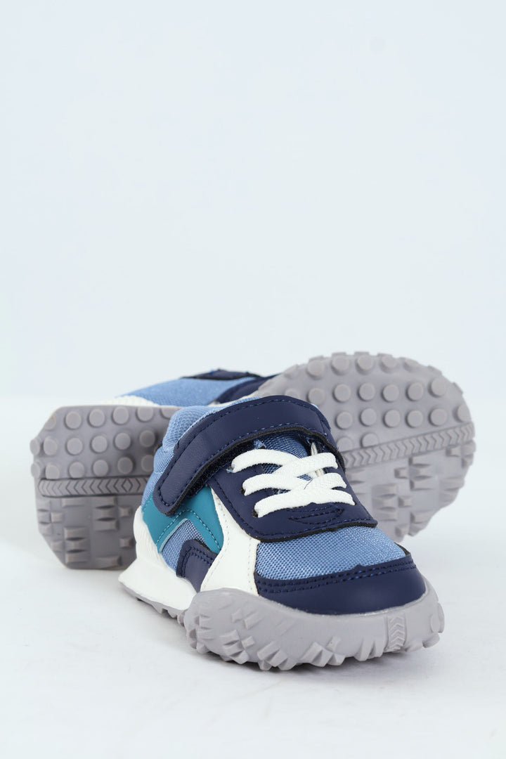 Pre-Boys Retro Sneaker - Blue