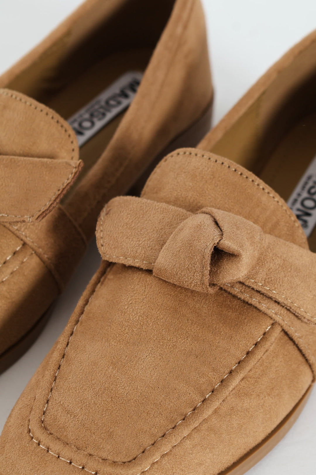 Almond Toe Bow Loafer - Taupe