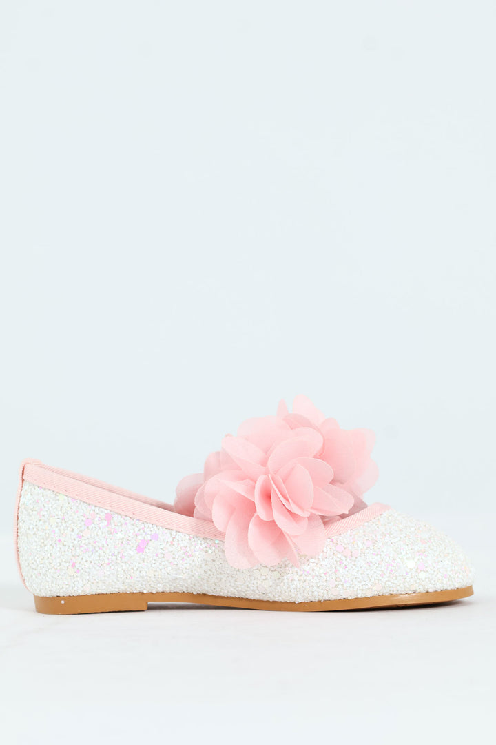 Pre-Girls Rainbow Glitter Uni Pump